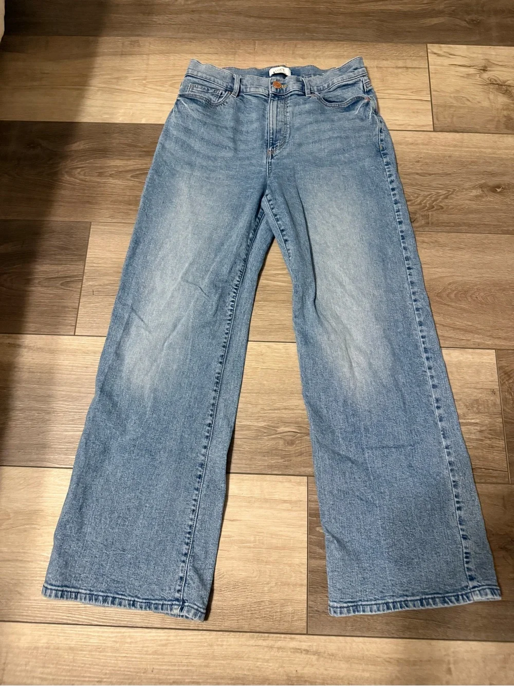 LOFT Light Blue Wide-Leg Jeans